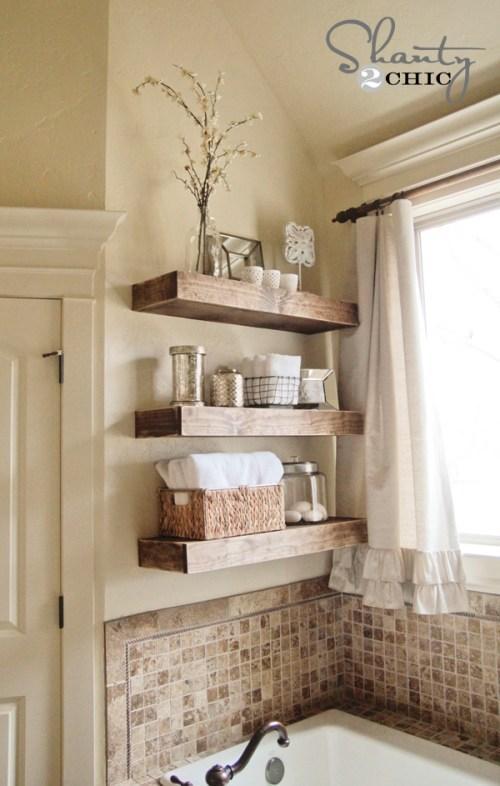 17. Easy DIY Floating Shelves