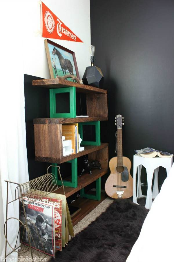 17. Modern Rustic Bookshelf