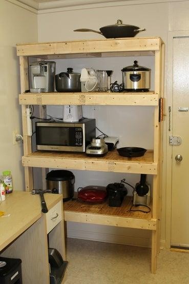 18. DIY Cheap Storage Shelves