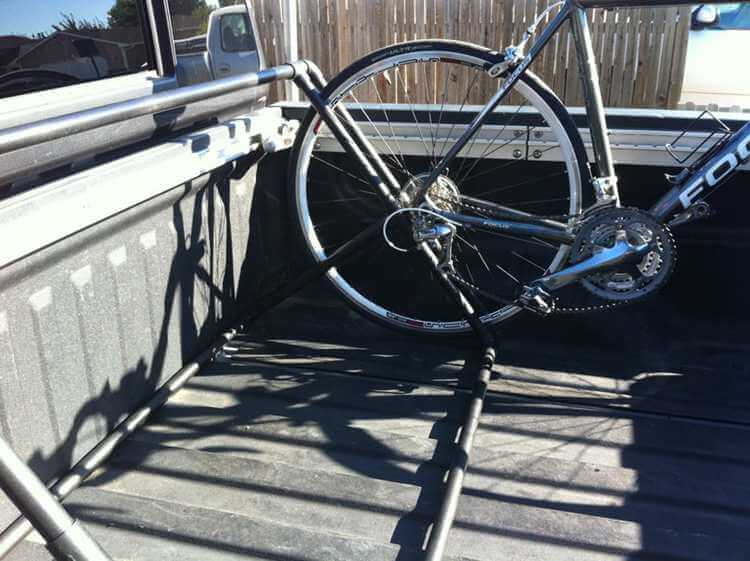 19. Upright PVC Truck Bed Rack