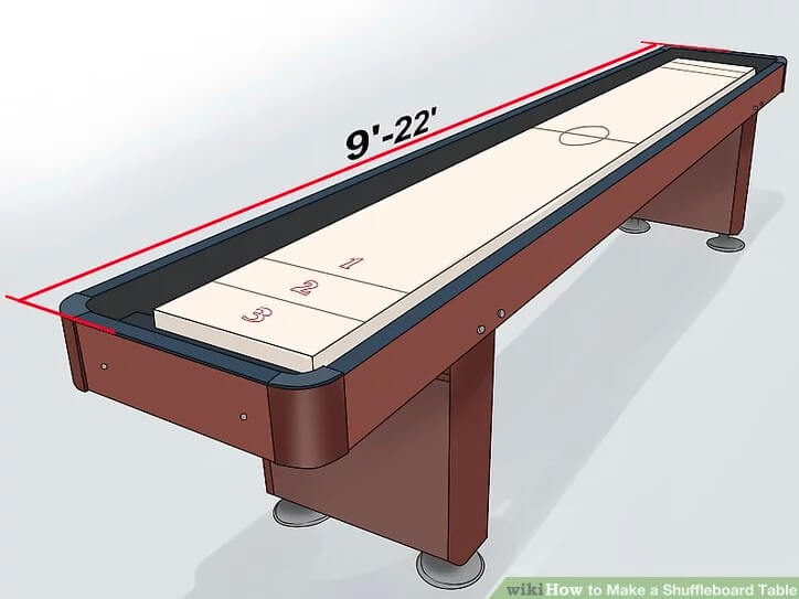 2. DIY Shuffleboard Table