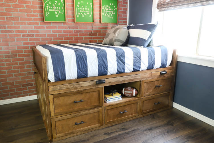 20. DIY Captain’s Bed With Storage