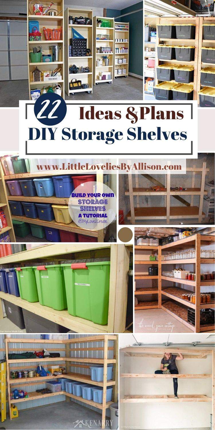 22 DIY Storage Shelves Plans_ How To Build A Shelf For Storage