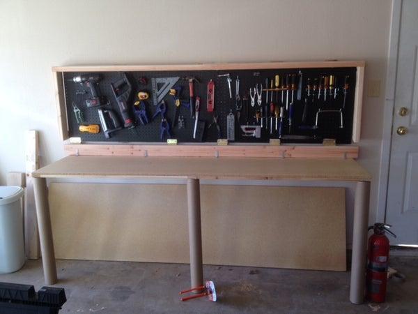 22. DIY Wall Mounted Folding Work Desk