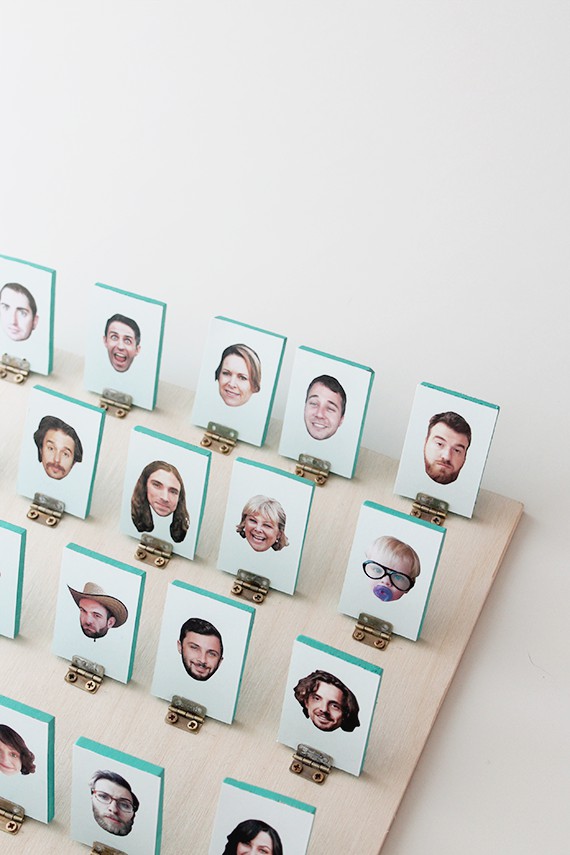 23. DIY Guess Who Board Game