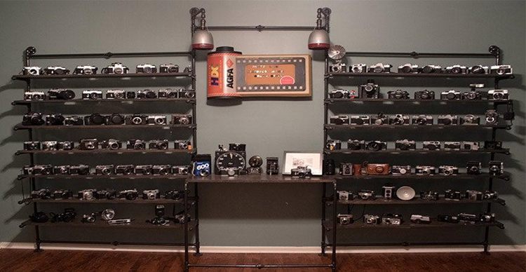 23. DIY Industrial Pipe Shelving Unit