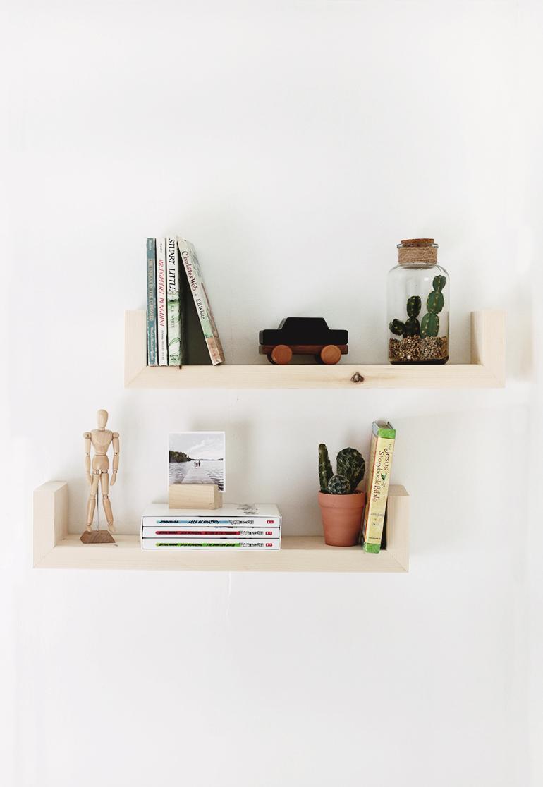 23. DIY Wood Shelves