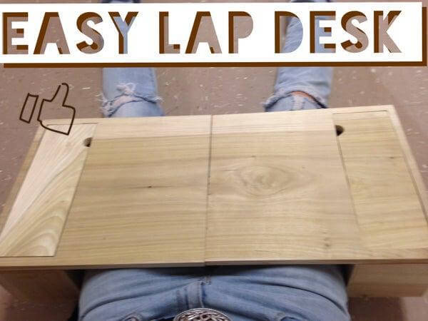 23. Homemade Easy Lap Desk