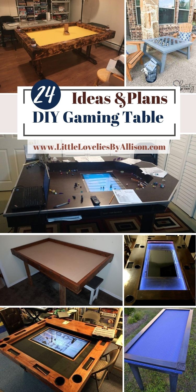 24 DIY Gaming Table Plans_ Do It Yourself Easily