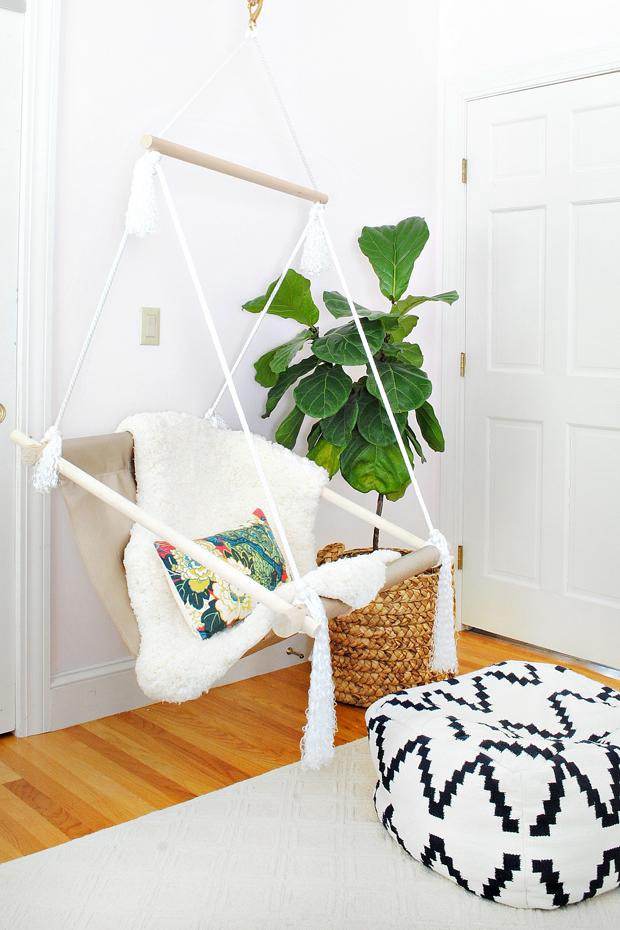 24. DIY Hanging Hammock Chair