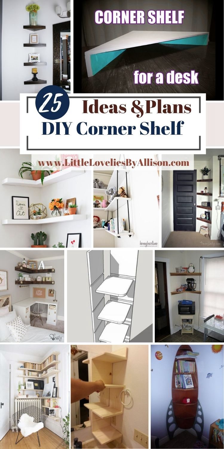 25 DIY Corner Shelf Ideas How To Build Corner Shelves