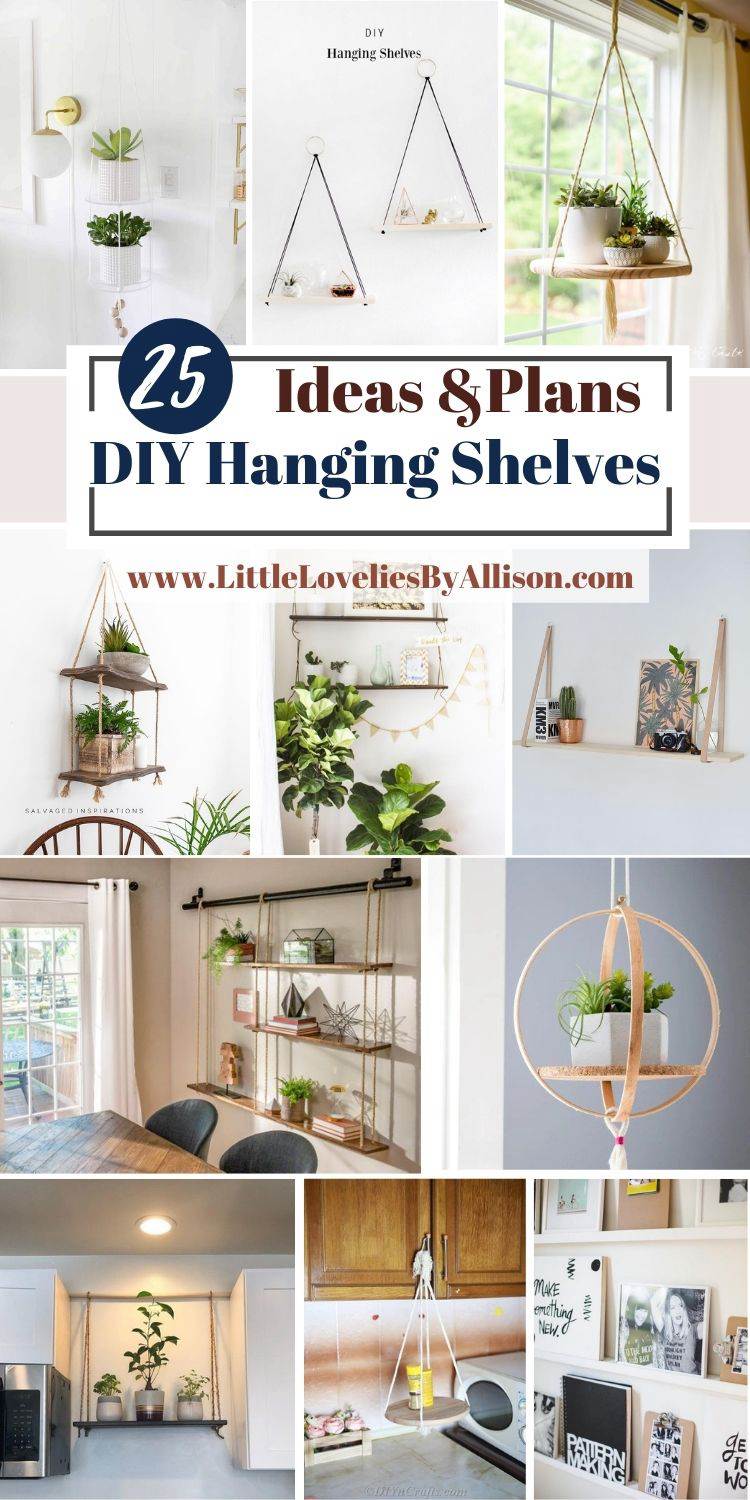 25 DIY Hanging Shelves_ How To Make A Rope Shelf