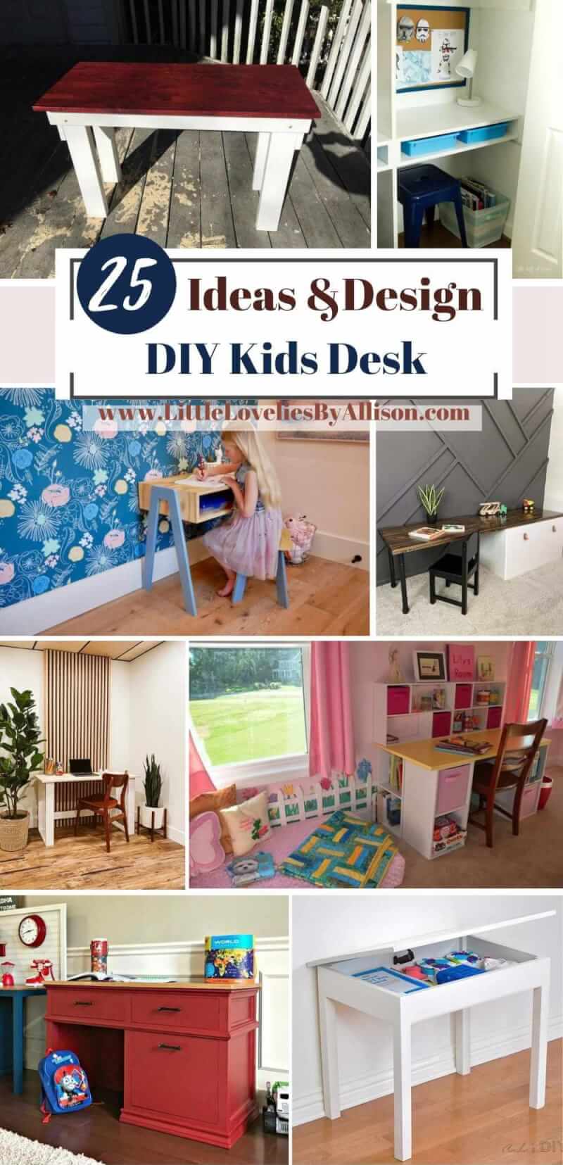 25 DIY Kids Desk_ How To Make A Kids Desk