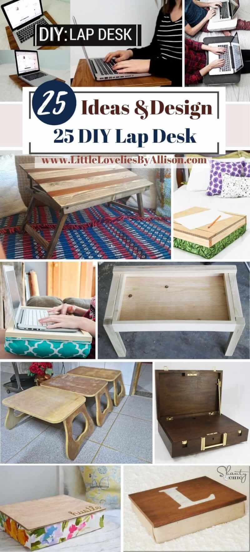 25 DIY Lap Desk Ideas_ Do It Yourself Easily