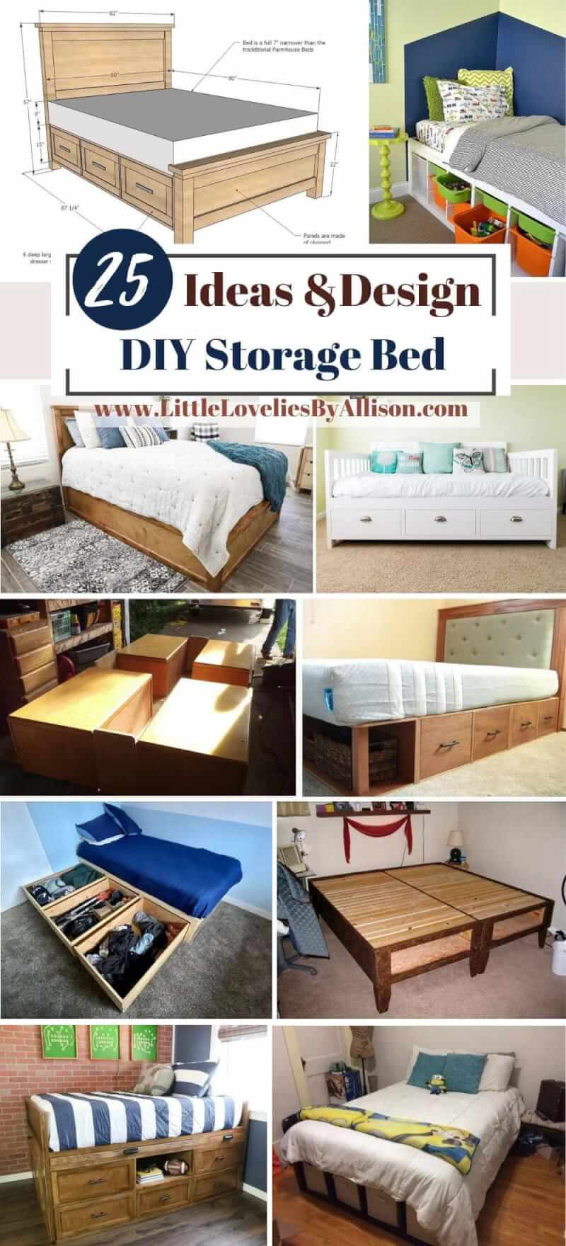25 DIY Storage Bed Ideas_ How To Build Storage Bed