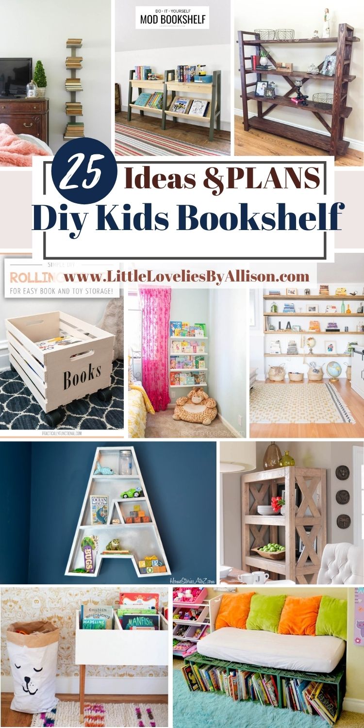 25 Simple DIY Kids Bookshelf Plans You Can Diy Easily