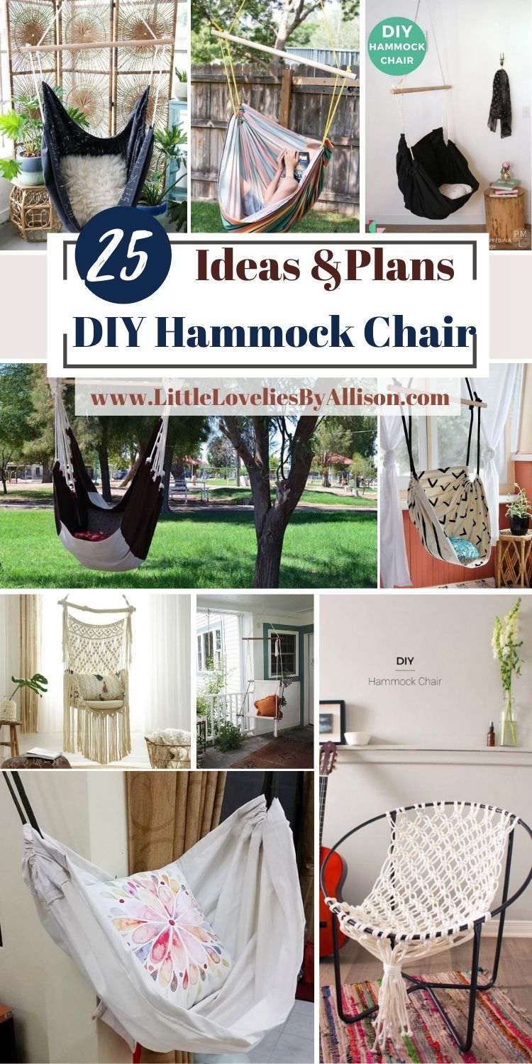 25 Ways To Build A DIY Hammock Chair Easily