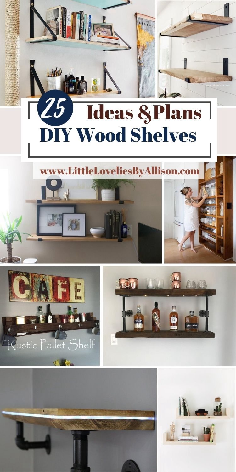 25 Ways To Make DIY Wood Shelves Do It Yourself Easily