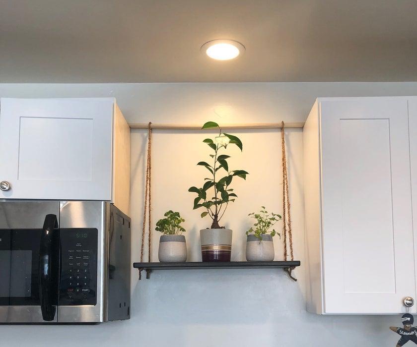 25. DIY Hanging Kitchen Shelf