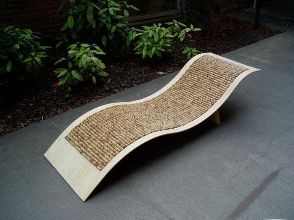 3. Bamboo Chaise Lounge Chair DIY