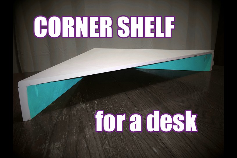 3. Dollar Tree Corner Shelf DIY