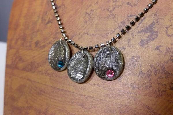 31. DIY Fingerprint Birthstone Necklace