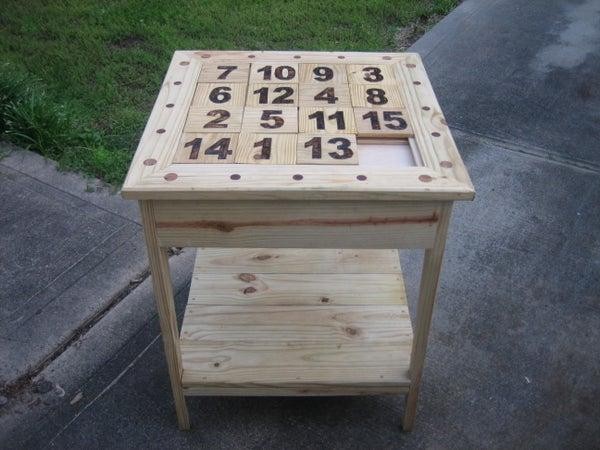 4. DIY Puzzle Table