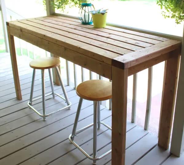 4. How To Build An Outdoor Bar Table