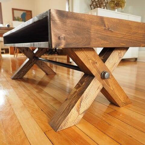 4. X Coffee Table Leg