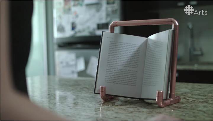 5. Simple Pipe Book Stand