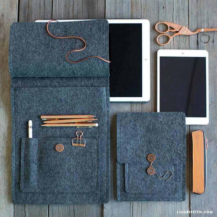 7. DIY Felt Tablet Cover