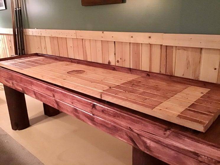 7. DIY Shuffleboard Table