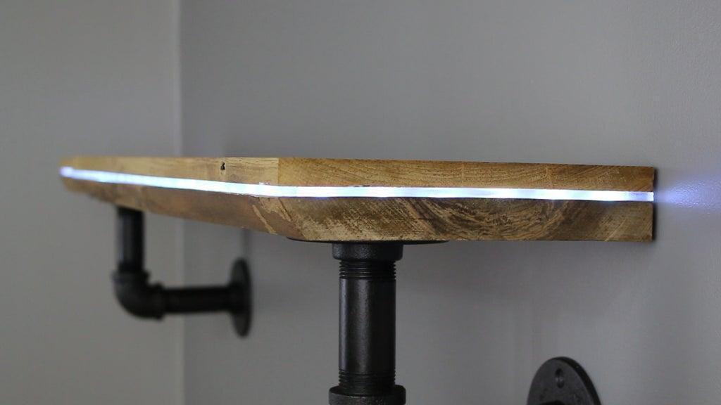 8. DIY Color Changing Wood Shelf