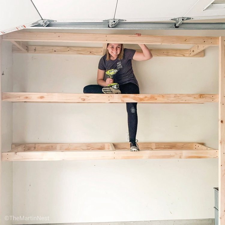 9. How To Build Easy DIY Storage Shelves