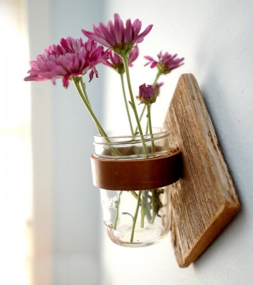 9. Mason Jar Sconce