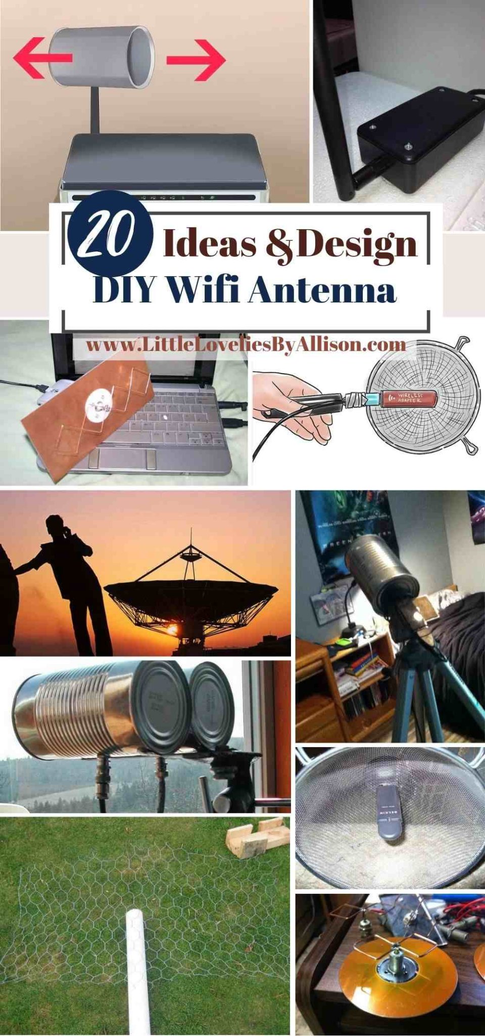  melhores ideias de antena Wi-Fi DIY 