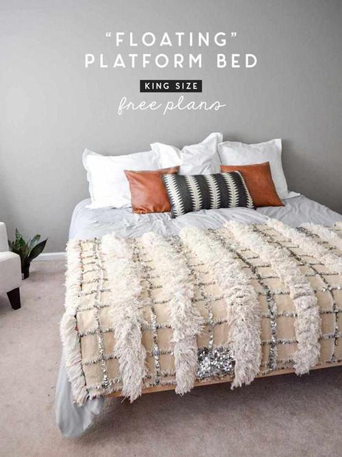 DIY Floating Bed Frame