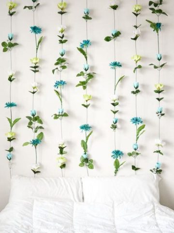 DIY Flower Wall Ideas