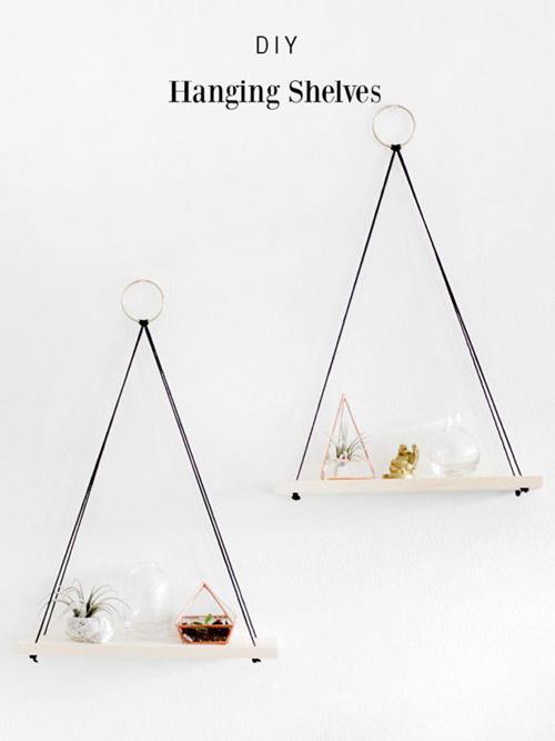 DIY Hanging Shelves Ideas