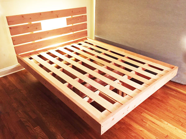 简易 DIY 木制浮床，带储物空间