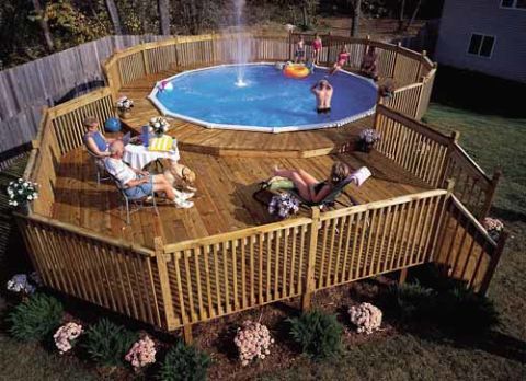 1. DIY Pool Deck