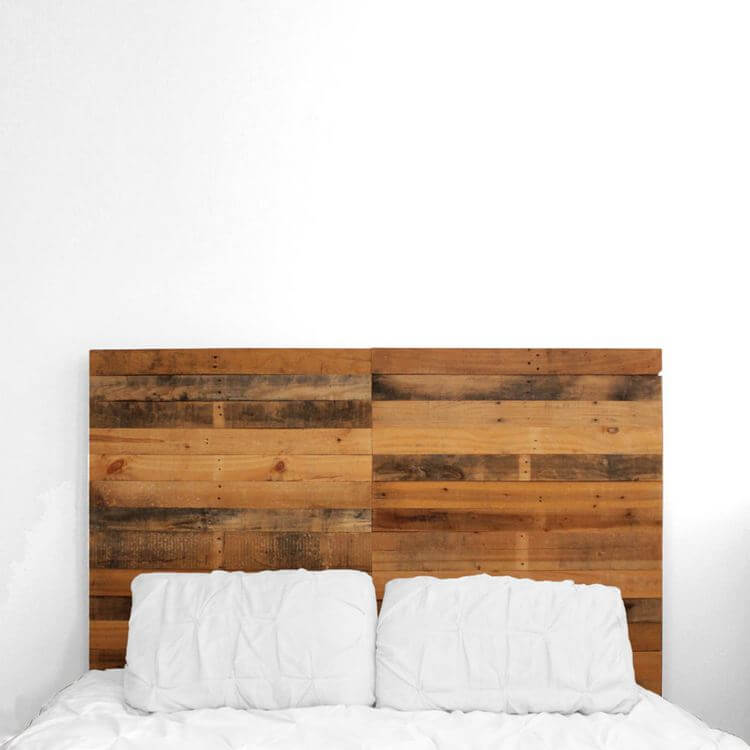 11. DIY Pallet Wood Headboard