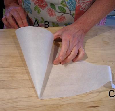 11. DIY Parchment Paper Cone