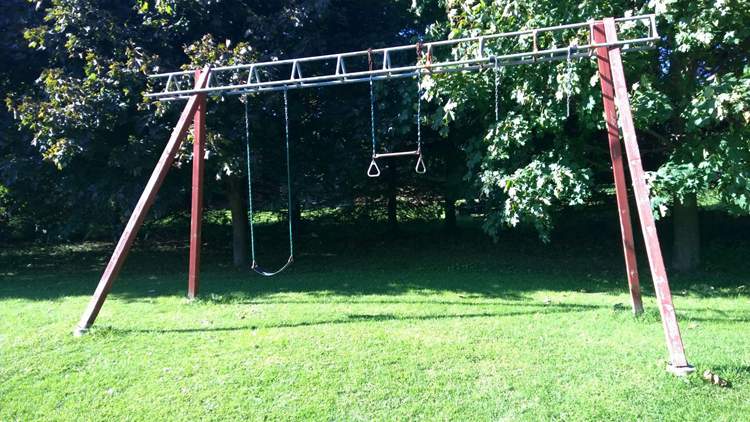 12. DIY Swing Set A-Frame