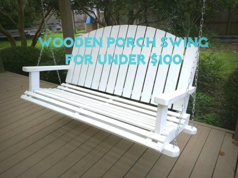 12. DIY Wooden Porch Swing