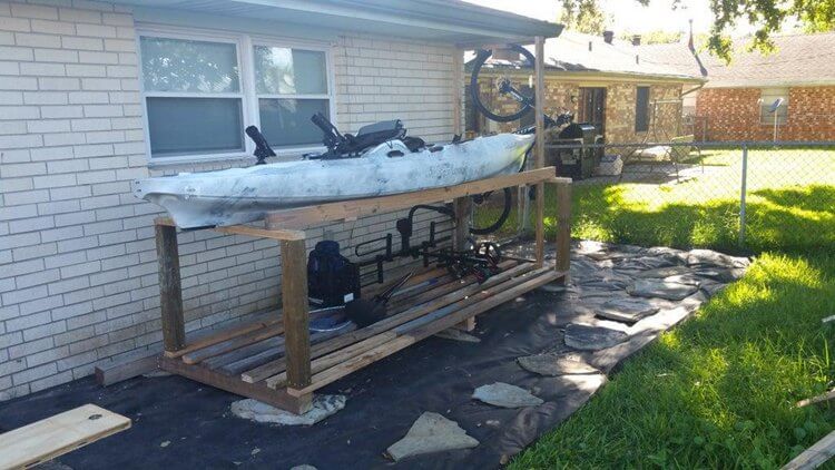 13. DIY Kayak And Bike Rack