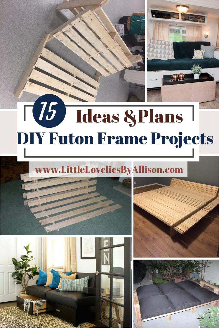 15 DIY Futon Frame Projects_ Solid Wood Bed Frames