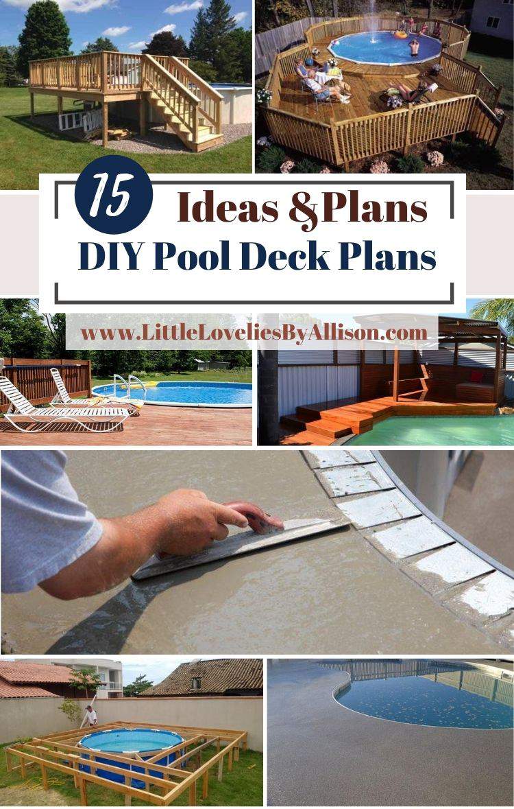 15 DIY Pool Deck Plans_ Build A Deck Around Your Pool - Pro Style