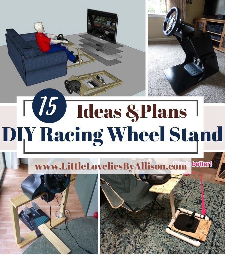 15 DIY Racing Wheel Stand Projects That You Can Build With Ease