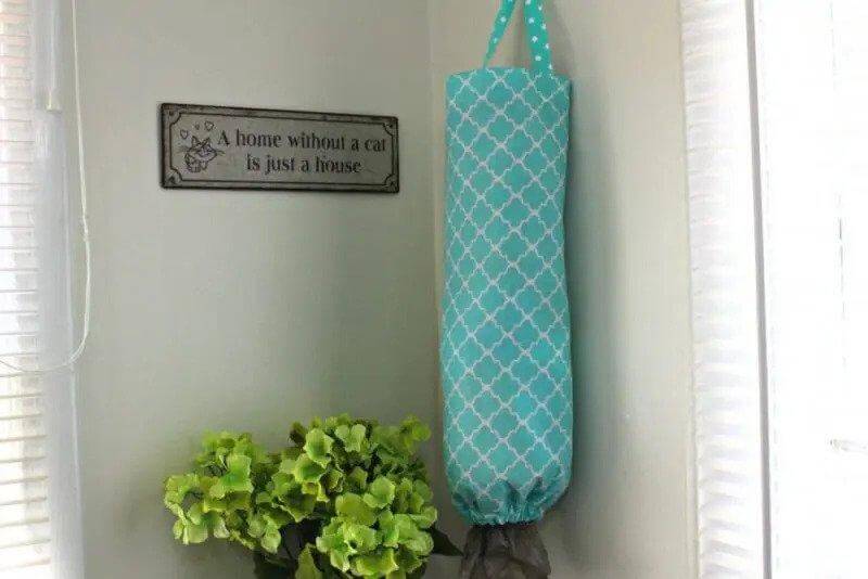 15. DIY Plastic Bag Holder